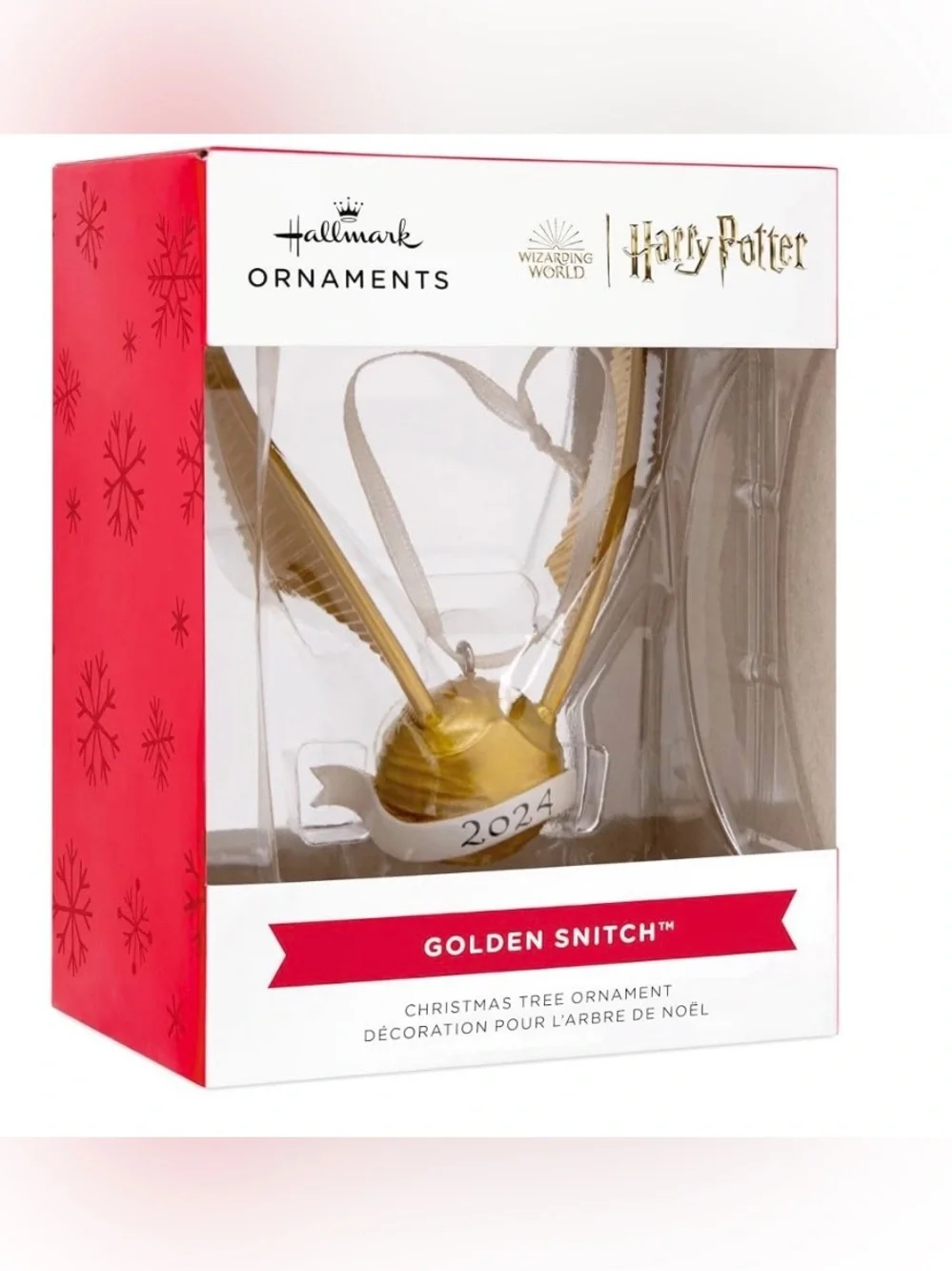 Hallmark Harry Potter Golden Snitch 2024 Christmas Tree Ornament NIB